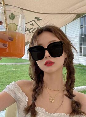 墨镜女韩版网红同款眼镜学生大脸显瘦防紫外线ins圆脸太阳镜男