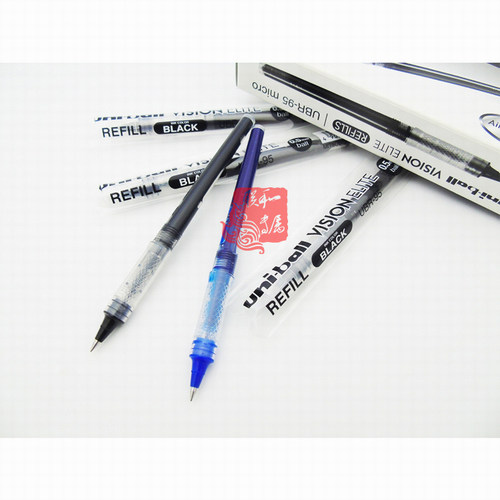 日本三菱UBR-95替换笔芯专用于UB-205宝珠水笔签字笔黑蓝色0.5mm - 图2
