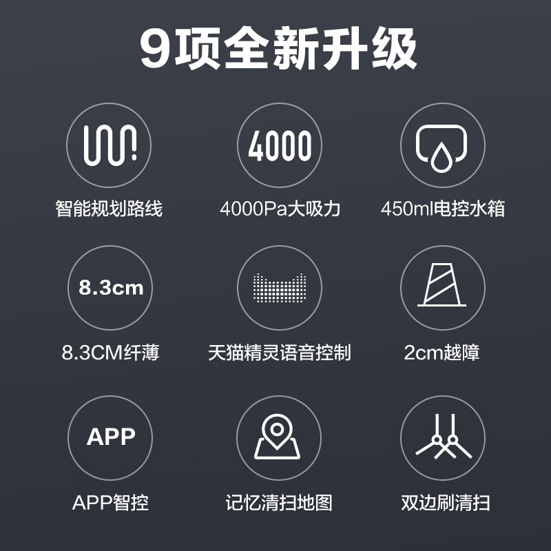 Young i5 扫地机器人家用全自动智能超薄吸尘器扫地拖地一体机 美 Young i5 扫地机器人家用全自动智能超薄吸尘器扫地拖地一体机 美
