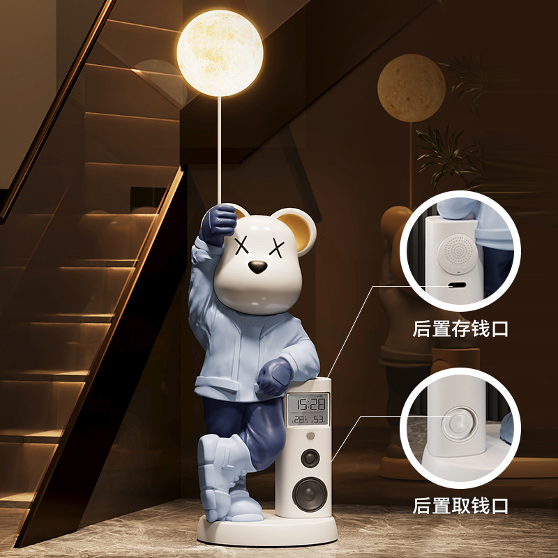 客厅暴力熊摆件大号电视柜旁边大型落地乔迁装饰蓝牙音响高端大气 - 图1