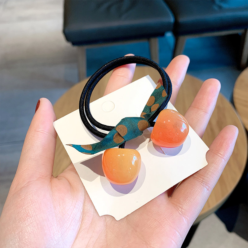 2020新款车厘子韩版橡皮筋女发圈 朵尚饰品发饰