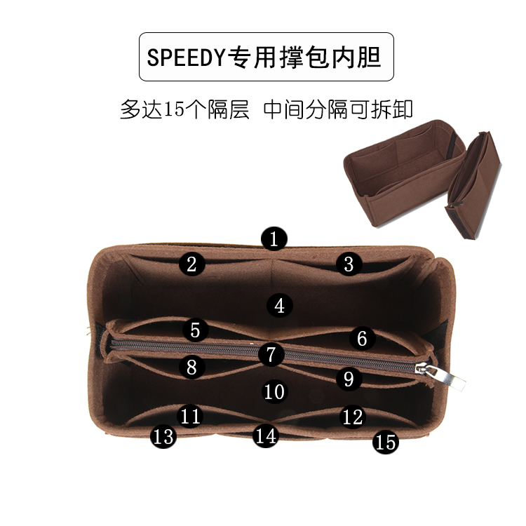 speedy25/30内胆包波士顿枕头包包中包定型包撑内包分隔内袋 - 图1