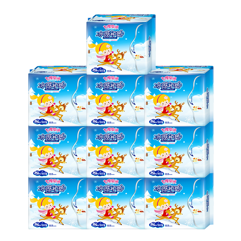 七度空间冰感超薄款透气迷你卫生巾 迈通家居护垫