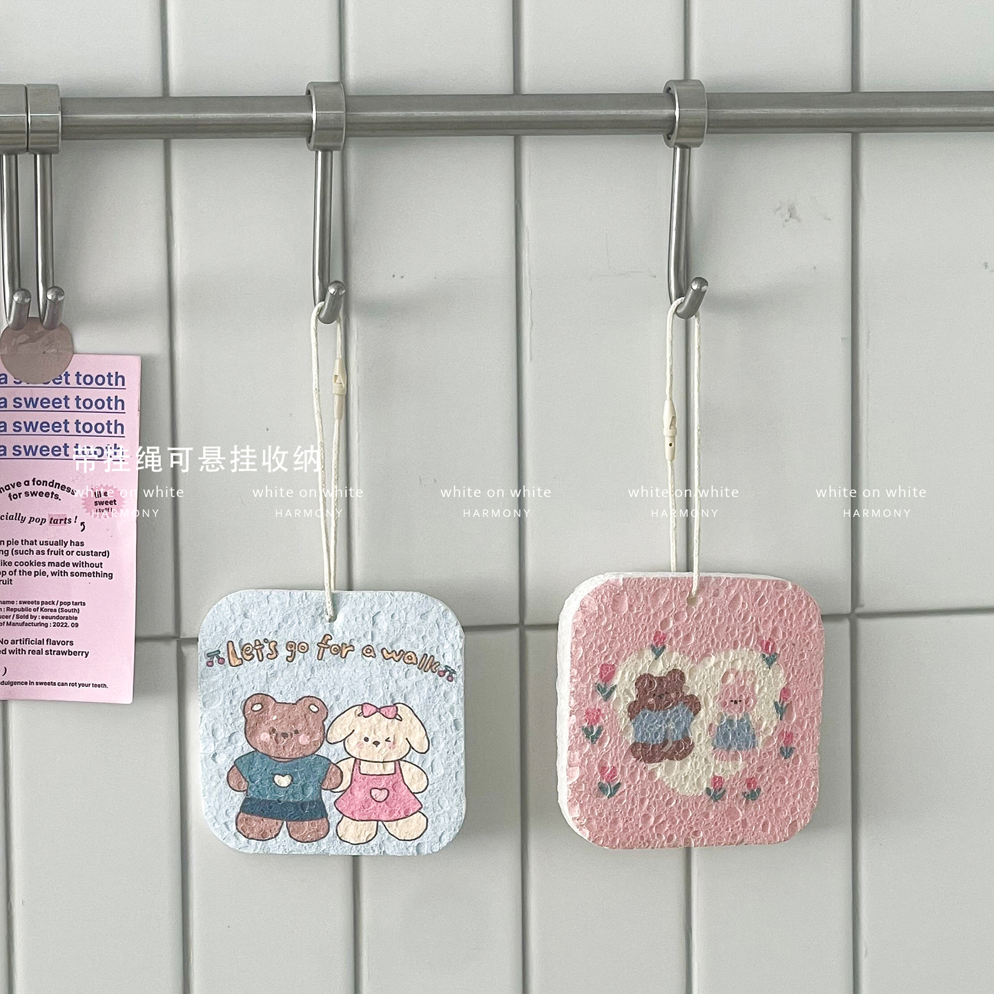 木浆棉海绵擦可爱厨房洗碗专用海绵刷锅百洁布魔力擦易清洗洗碗布 - 图1