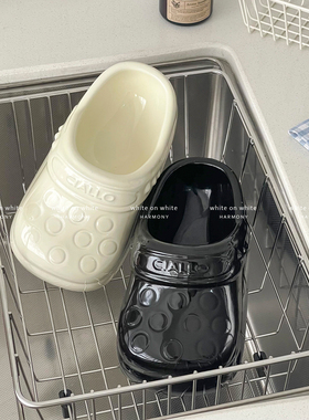 创意洞洞鞋陶瓷装饰品摆件家居桌面装饰工艺品入户玄关钥匙收纳盒