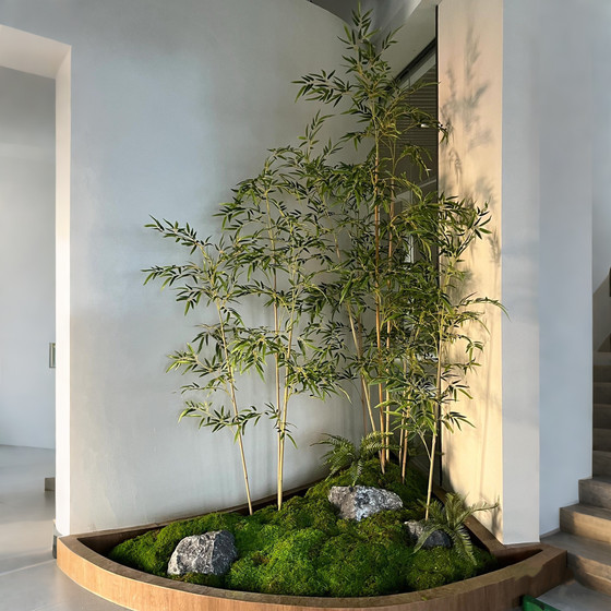 Fake Bamboo Simulated Bamboo Plants for Indoor and Outdoor Decoration