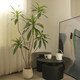 Simulated green leaf red banana fake plant potted plant high-end