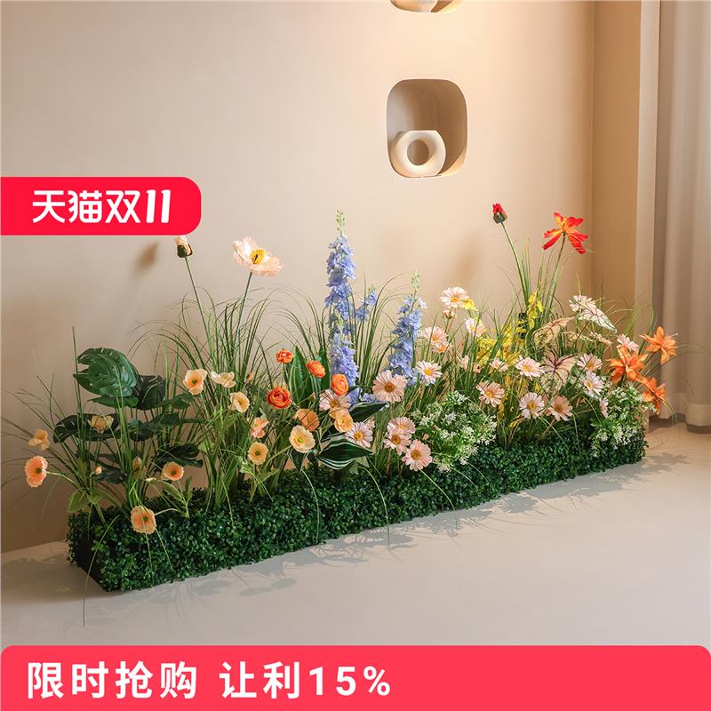 仿真花绿植造景装饰室内景观组合酒店橱窗摆设高级仿生假植物摆件 - 图0