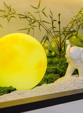仿真绿植长条微景观入户玄关造景室内假山石茶室餐厅橱窗小型装饰