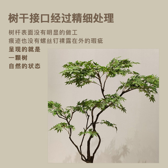 Simulated green plant, chicken claw maple, fake maple tree, simple