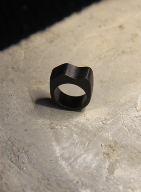 原创黑檀木戒指男原木戒指女