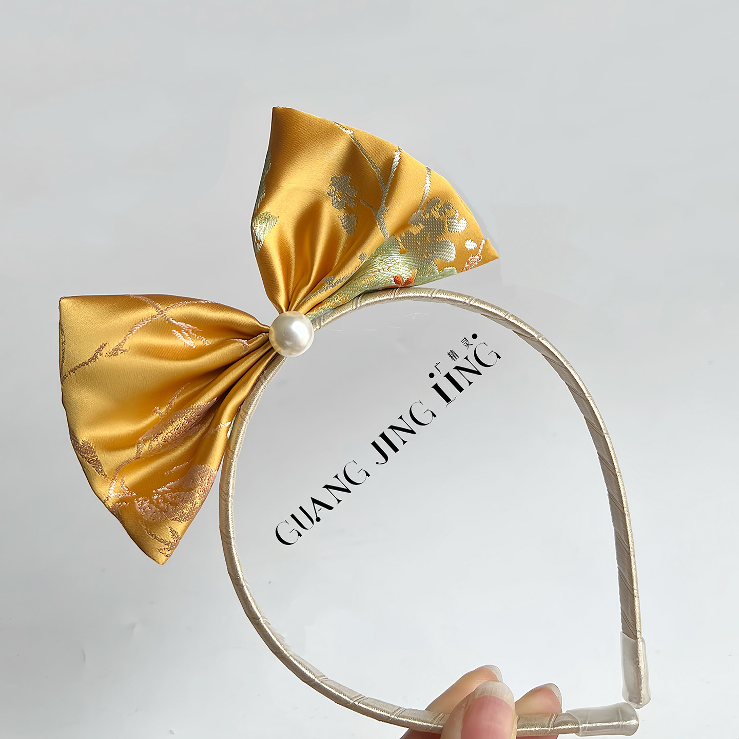 新中式国风金色女宝宝发带头饰婴儿百天周岁生日抓周唐装发箍配饰,淘宝优惠券,粉丝福利购,淘宝优惠卷