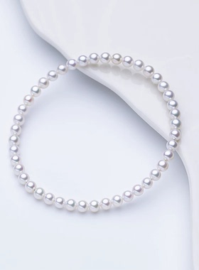 极光淡水akoya珍珠手链诸暨天然珍珠手串baby珠小米珍珠手链礼物