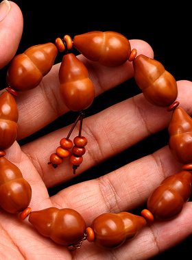 橄榄核葫芦手串老油核南工坊雕刻