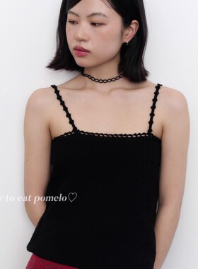 黑色蕾丝手工项链choker锁骨链