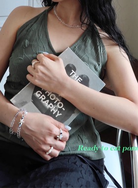 美人鱼系列*水晶海星叠搭戒指