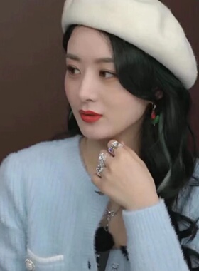 赵丽颖同款超好看爱心戒指