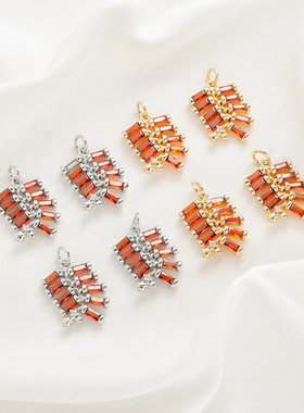 祢饰妮铜镀真金鞭炮吊坠