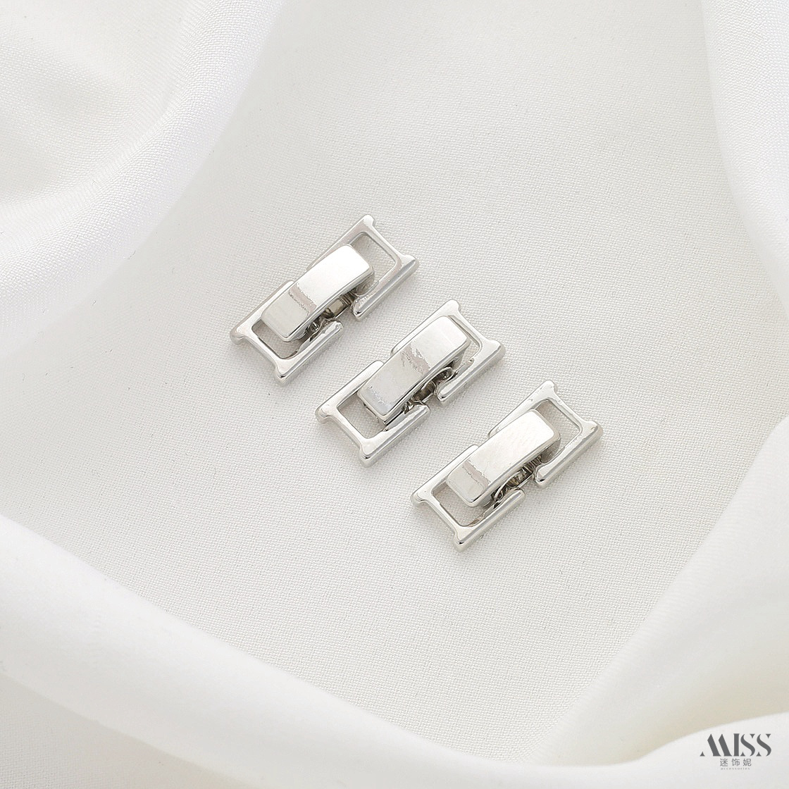 14K真金保色链接扣三件套锆石手链项链连接扣子diy皮带扣饰品配件 - 图3