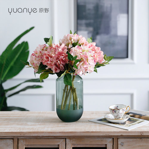 丹麦绣球花仿真花假花婚庆婚礼手捧花大号客厅摆件餐桌花装饰摆设 - 图1
