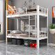 Bunk bed wrought iron modern mortise and tenon joint by US Steel staff