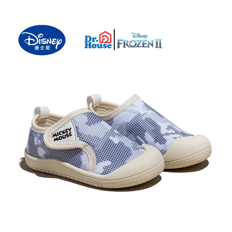 Disney迪士尼儿童鞋女童学步鞋春夏季幼儿园室内鞋男童防滑机能鞋-图1