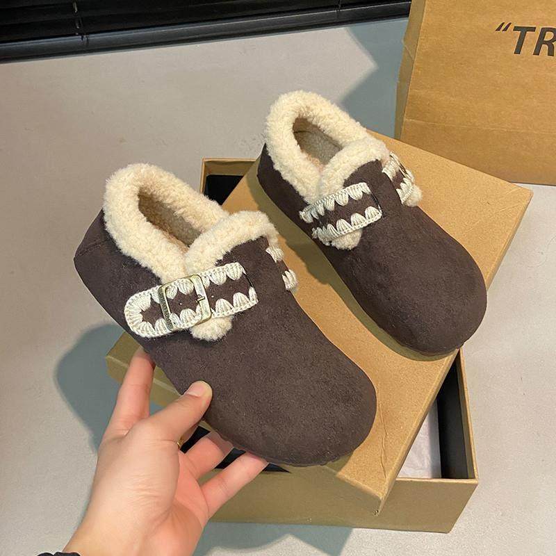 春季内增高毛绒勃肯鞋女2026新款加绒保暖刺绣扣带一脚蹬鞋0116z,淘宝优惠券,粉丝福利购,淘宝优惠卷