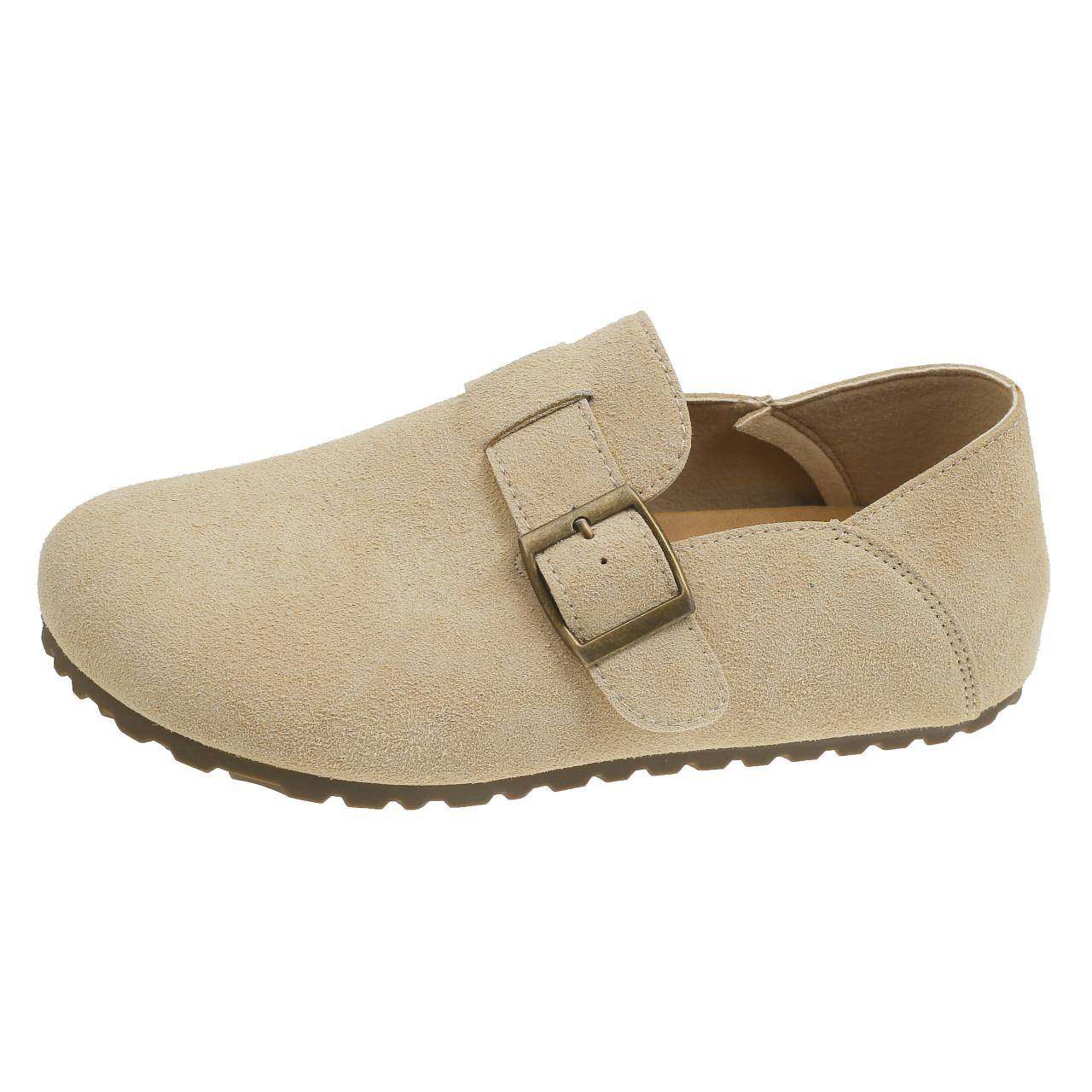 复古软底勃肯鞋女2026春季新款百搭懒人一脚蹬豆豆鞋全包博0123r,淘宝优惠券,粉丝福利购,淘宝优惠卷