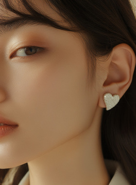 爱心项链吊坠小众锁骨链