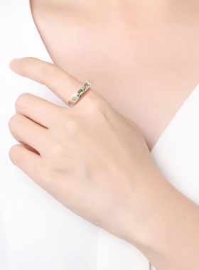 Annaya幸运密码戒指小众高级感