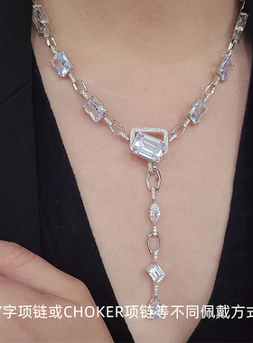 Annaya李昊鹭卓同款派对之夜项链高级感锁骨毛衣链圣诞礼物送女友