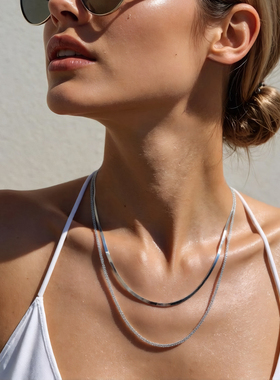 明星同款蛇骨链小众高级感项链