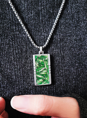 无事牌国潮项链小众高级感竹子