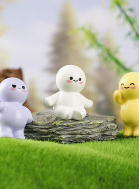 苔藓微景观摆件创意卡通可爱极简小人装饰品配件娃娃屋桌面小摆件