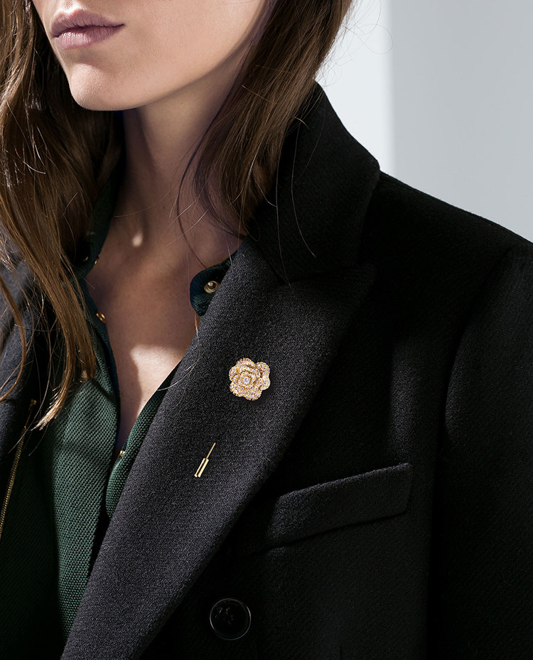 玫瑰花胸针锆石微镶简约时尚插针一字胸花日韩国女士西服外套配饰,淘宝优惠券,粉丝福利购,淘宝优惠卷