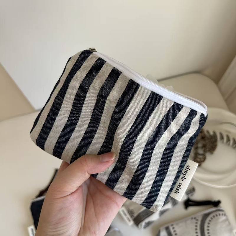 【素希布包】复古小众牛仔帆布零钱包迷你拉链小布袋口红耳机收纳,淘宝优惠券,粉丝福利购,淘宝优惠卷