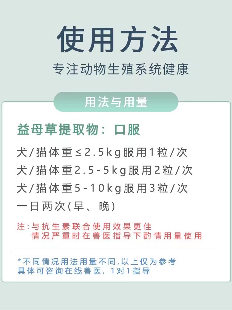宫脓净鲁米苏宠物犬猫子宫蓄脓子宫蓄积液犬猫产后排毒抗炎口服 - 图2
