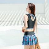 Раздельный купальник, комплект, сексуальный бюстгальтер пуш-ап для школьников без рукавов, по фигуре