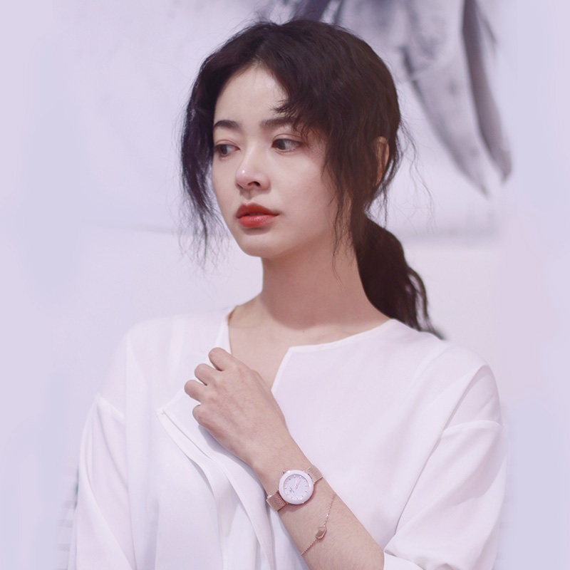 天王女士新品时尚米兰带防水石英表 天王天唯雅国产腕表