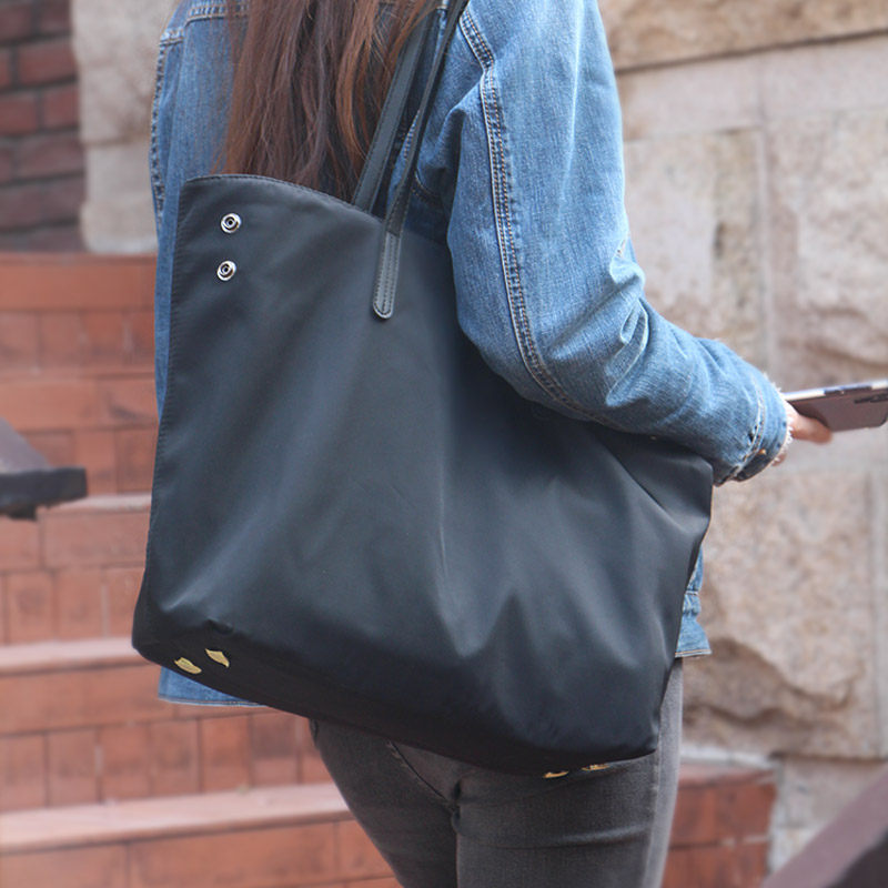 女单肩牛津布尼龙通勤妈妈帆布包 本金女士包袋