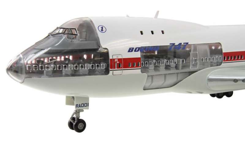 模型网绝版成品威龙 1/144波音 747-100首飞原型机 N7470-图2