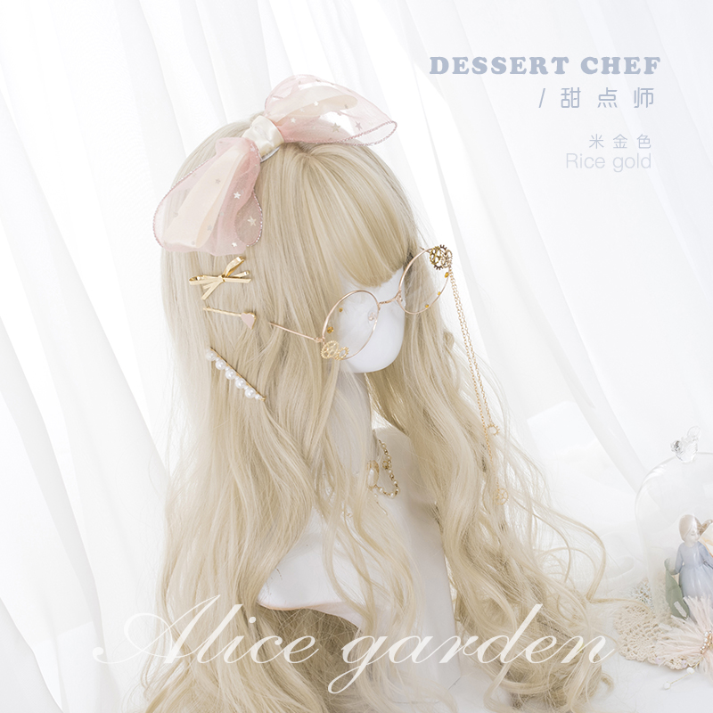 Alicegarden 原宿软妹Lolita「dessert chef」波浪卷长卷发假发女 - 图1