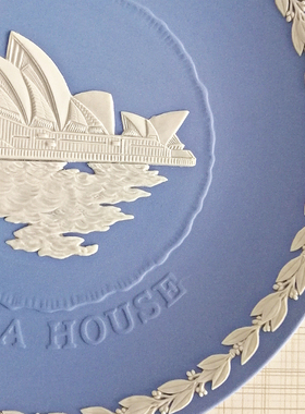 wedgwood悉尼歌剧院纪念精品陶瓷摆件摆盘欧式怀旧珍藏版装饰礼品