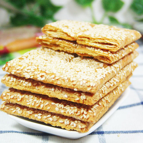 芝麻脆饼五谷杂粮饼干特产千层酥糖尿人零食无蔗糖木糖醇食品专卖 - 图2