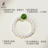 Freshwater pearl ring for women, round, light, luxurious and high-end