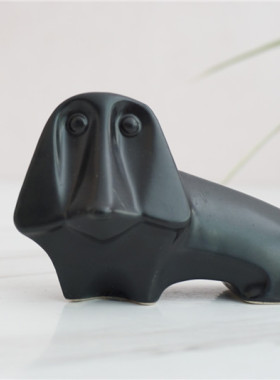 小狗猎犬一对调料罐动物生日乔迁