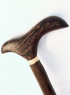 非洲鸡翅木拐杖老人助行拐杖红木花梨木登山杖等各种木质手杖