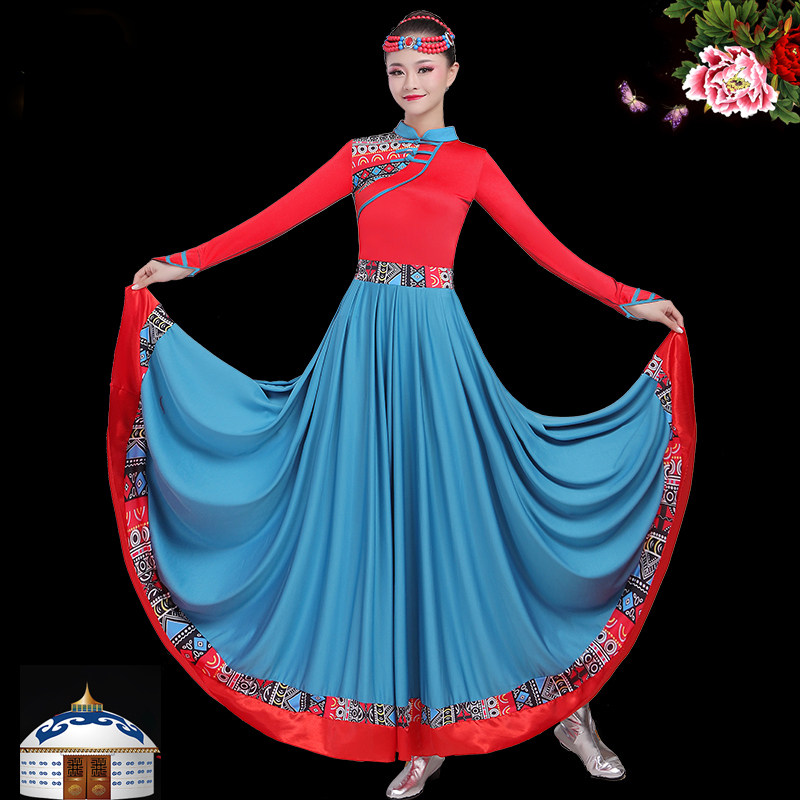 藏族舞蹈演出服装女成人广场舞新款 佐丽莎民族服装/舞台装