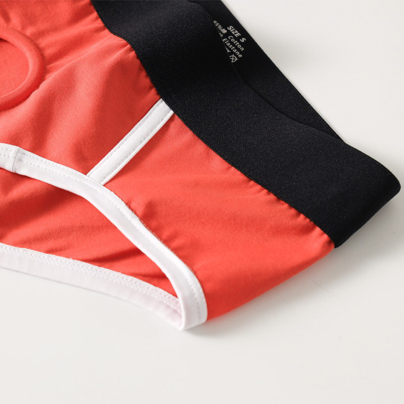 纯棉内裤男士三角裤内置硅胶套环放便免脱带洞分离式1号短裤性感,淘宝优惠券,粉丝福利购,淘宝优惠卷