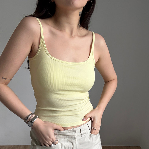 SLO【“隐形翼”胸垫背心】吊带背心女夏外穿2025新款内搭上衣 - 图3